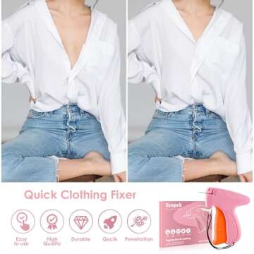 Stitch Gun for Quick Clothing Fixes - Handheld Repair Tool