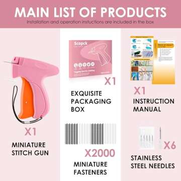 Stitch Gun for Quick Clothing Fixes - Handheld Repair Tool