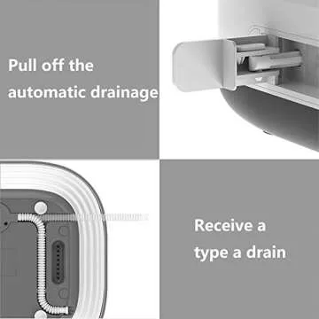 MOYU Mini Portable Bucket Washer Foldable Washing Machine with Soft Spin Dry and Drainage Pipe Pink (English User manual and button labels)