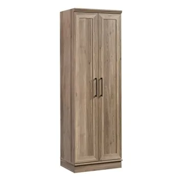 Stylish Sauder HomePlus Storage Cabinet in Salt Oak Finish
