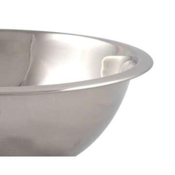 American METALCRAFT, Inc. 3 qt Stainless Steel Mixing Bowl, Silver