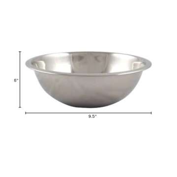 American METALCRAFT, Inc. 3 qt Stainless Steel Mixing Bowl, Silver