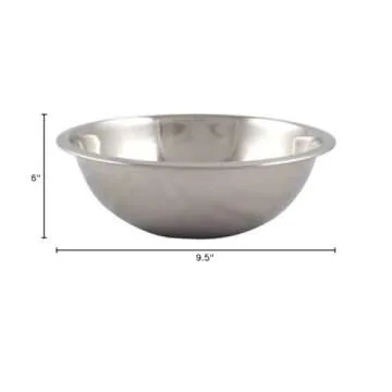 American METALCRAFT, Inc. 3 qt Stainless Steel Mixing Bowl, Silver