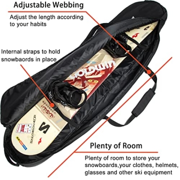 MARITTON Padded Snowboard Bag Combo for All Gear