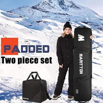 MARITTON Padded Snowboard Bag Combo for All Gear