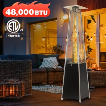 FOOWIN 48K BTU Patio Heater with Table Outdoor Comfort