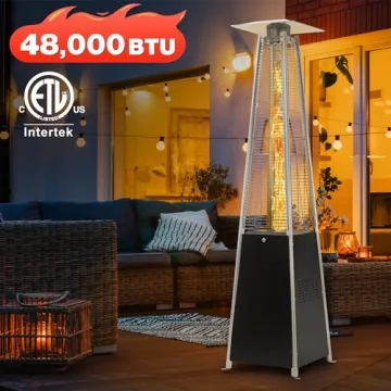 FOOWIN 48K BTU Patio Heater with Table Outdoor Comfort