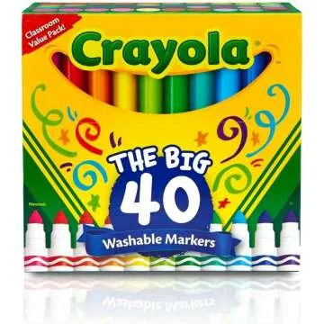 Crayola Ultra Clean Washable Markers 40 Count