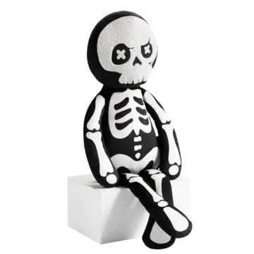 Phantoscope Skeleton Shaped Throw Pillow for Halloween
