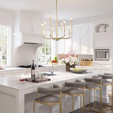 Elegant KSANA Gold Chandelier for Dining and Living Rooms