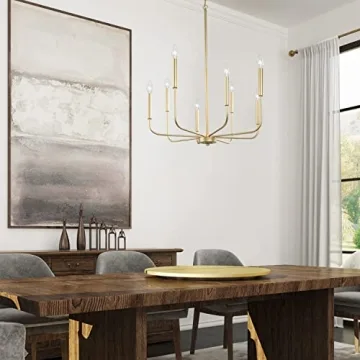 Elegant KSANA Gold Chandelier for Dining and Living Rooms
