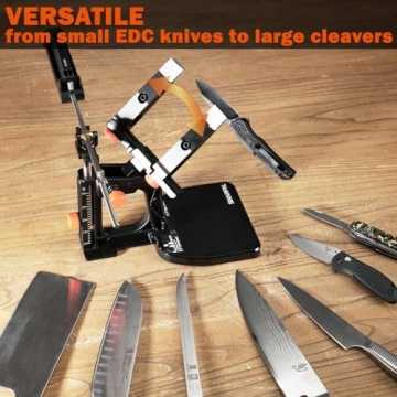 SHARPAL 202H Precision Knife Sharpening System – Adjustable Angle 10–35° Knife Sharpener Kit wi...