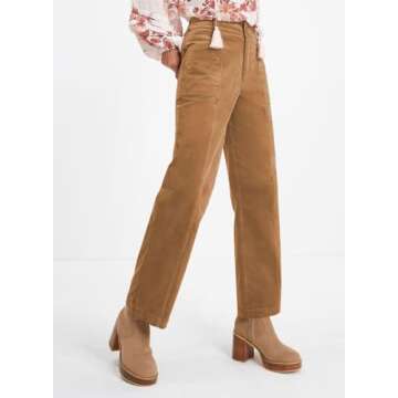 Acelitt High Waisted Corduroy Pants for Women