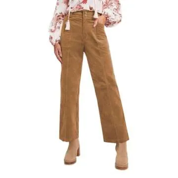 Acelitt High Waisted Corduroy Pants for Women