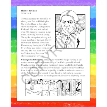Discovering African American History Coloring Books