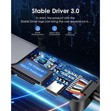 LENTION USB C Hub with 100W Charging, 4K HDMI, Dual Card Reader, USB 3.0 & 2.0 Compatible MacBook Pro, New Mac Air/Surface, Chromebook, More, Stable Driver Adapter (CB-CE18, Space Gray)