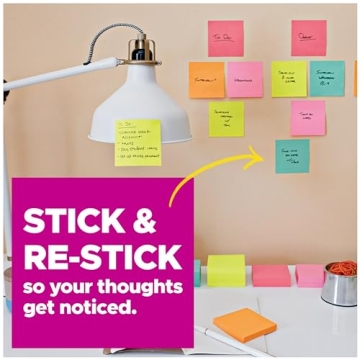 Post-it Super Sticky Notes 3x3 in 5 Pads Playful Primaries