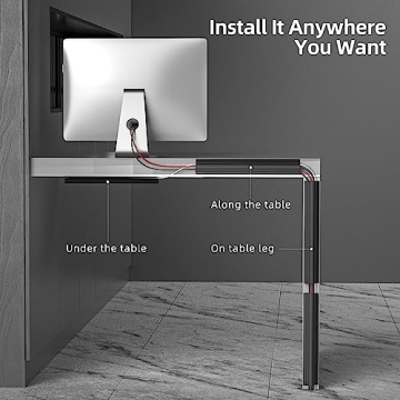 YECAYE Under Desk Cable Management Kit - 6X15.7in