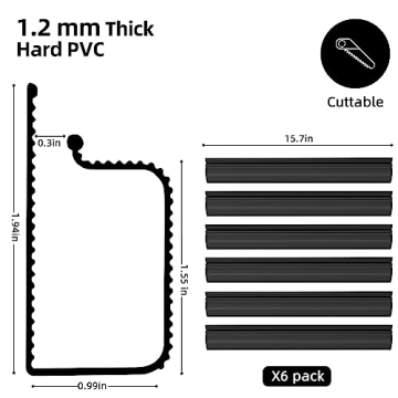 YECAYE Under Desk Cable Management Kit - 6X15.7in