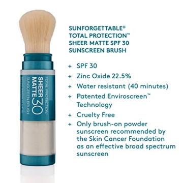 Colorescience SPF 30 Sunscreen Brush - Perfect for Oily Skin