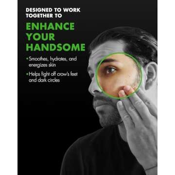 Tiege Hanley Mens Skin Care Set, Advanced Skin Care Routine for Men (System Level 2) - Face Wash Kit for Fines Lines - Men's Skincare Set Includes Face Wash, Facial Scrub, Moisturizer, & Eye Cream