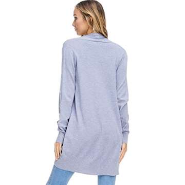 Soft Knit Open Front Cardigan Sweater with Pockets