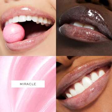 Lancôme Juicy Tubes Shine Lip Gloss - High Shine & Lasting Hydration - Vitamin E Enriched - 04 Miracle (Sparkle)