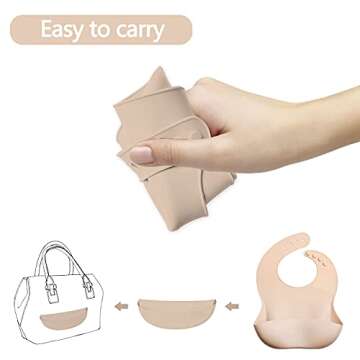 GODR7OY Silicone Baby Bibs - BPA Free & Adjustable