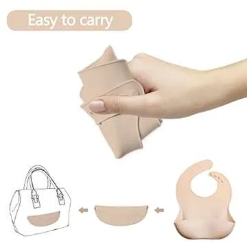 GODR7OY Silicone Baby Bibs - BPA Free & Adjustable