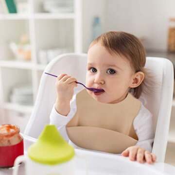 GODR7OY Silicone Baby Bibs - BPA Free & Adjustable