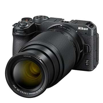 Nikon Z 30 DX-Format Mirrorless Camera with NIKKOR Z DX 16-50mm f/3.5-6.3 VR Zoom Lens, NIKKOR Z DX 50-250mm f/4.5-6.3 VR Lens and Creator's Accessory Kit