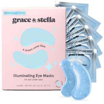 Grace & Stella Award Winning Under Eye Mask - 6 Pairs for Dark Circles & Puffiness