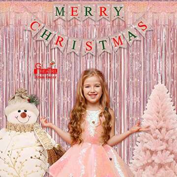 Rose Gold Tinsel Curtain - Glamorous Party Backdrop