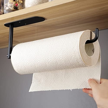 YIGII Under Cabinet Paper Towel Holder - Self-Adhesive & Stylish