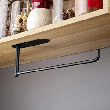YIGII Under Cabinet Paper Towel Holder - Self-Adhesive & Stylish