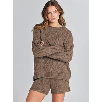 ANRABESS Women Cozy Loungewear Set for Fall Fashion