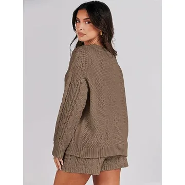 ANRABESS Women Cozy Loungewear Set for Fall Fashion