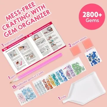 Klever Kits Gem Painting Kit for Kids Ages 6-12