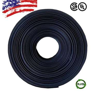 25 FT 5mm Polyolefin Black Heat Shrink Tubing 2:1 Ratio