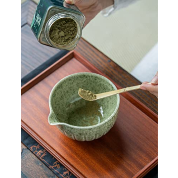 TANG PIN Matcha Set - 15 Oz Bowl with Whisk & Scoop