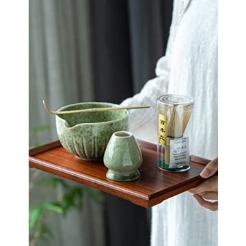 TANG PIN Matcha Set - 15 Oz Bowl with Whisk & Scoop