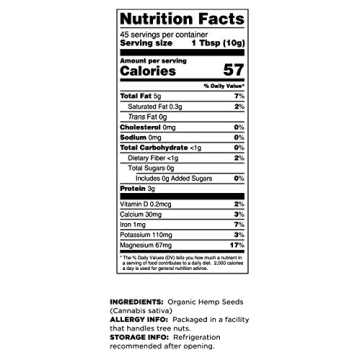 Terrasoul Superfoods Organic Hemp Seeds - 16 Oz Superfood