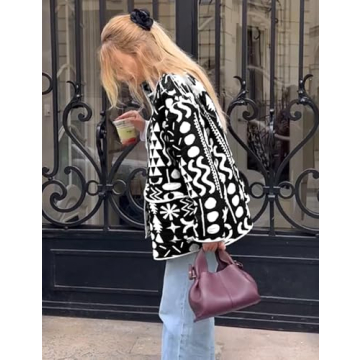 Elegant Yimoon Quilted Floral Puffer Jacket for Women