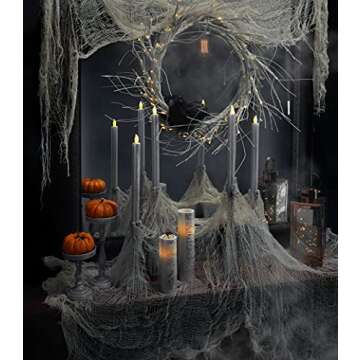 LampLust Rose Gold Decorative Lanterns - 9 Inch Tall, Timer and Batteries Included, Warm White Fairy Lights, Valentines Day Decoration, Spring or Wedding Decor Centerpiece - Set of 2