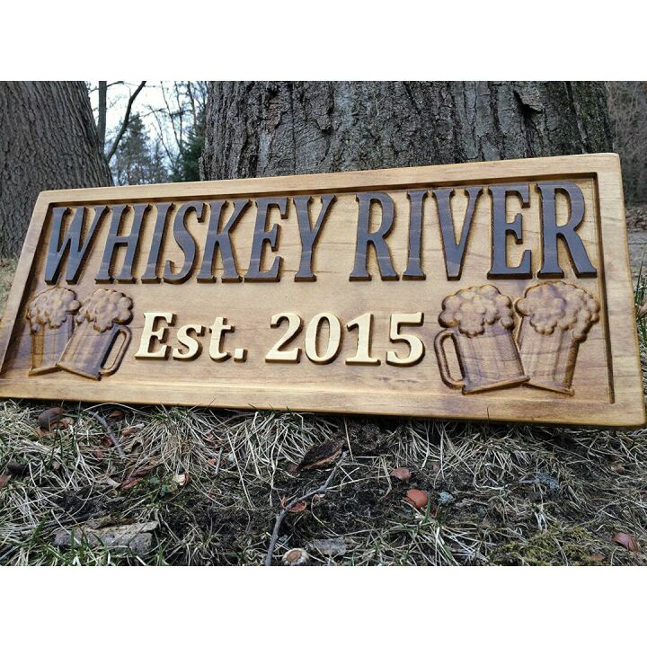 Personalized Bar Sign for Home or Gifting - Custom Wood Decor