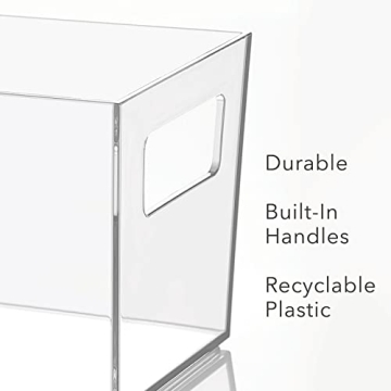 Nate Home Slim Plastic Storage Bins - Organize Your Kitchen