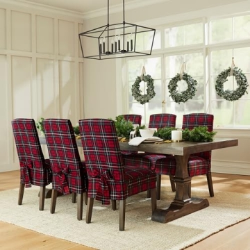 SureFit Cotton Canvas Dining Chair Covers - Stylish and Durable