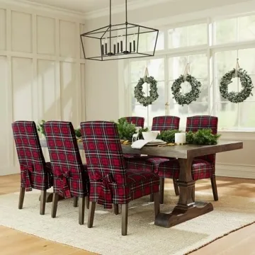 SureFit Cotton Canvas Dining Chair Covers - Stylish and Durable