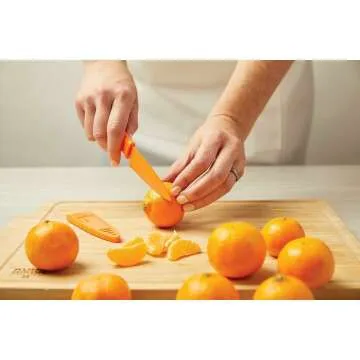 Kuhn Rikon Straight Paring Knife with Sheath 4 Inch