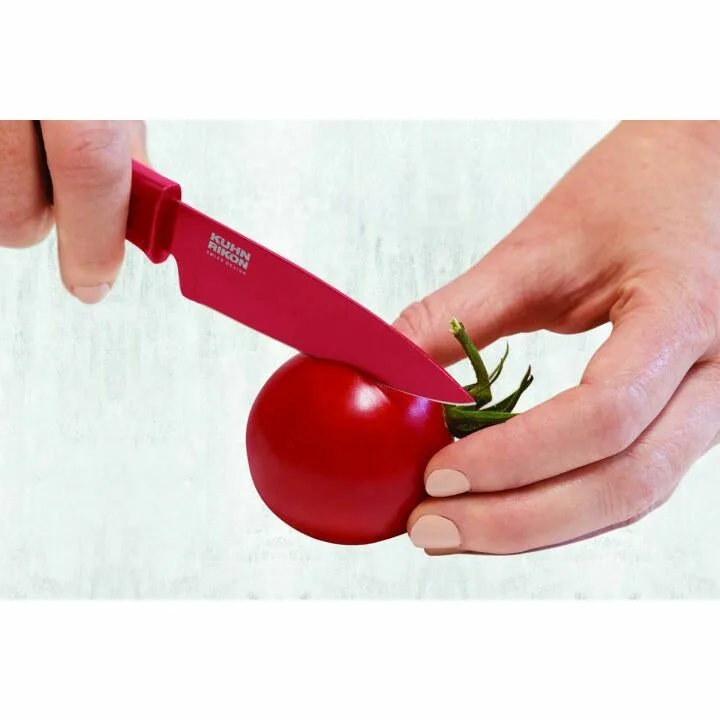 Kuhn Rikon Straight Paring Knife with Sheath 4 Inch